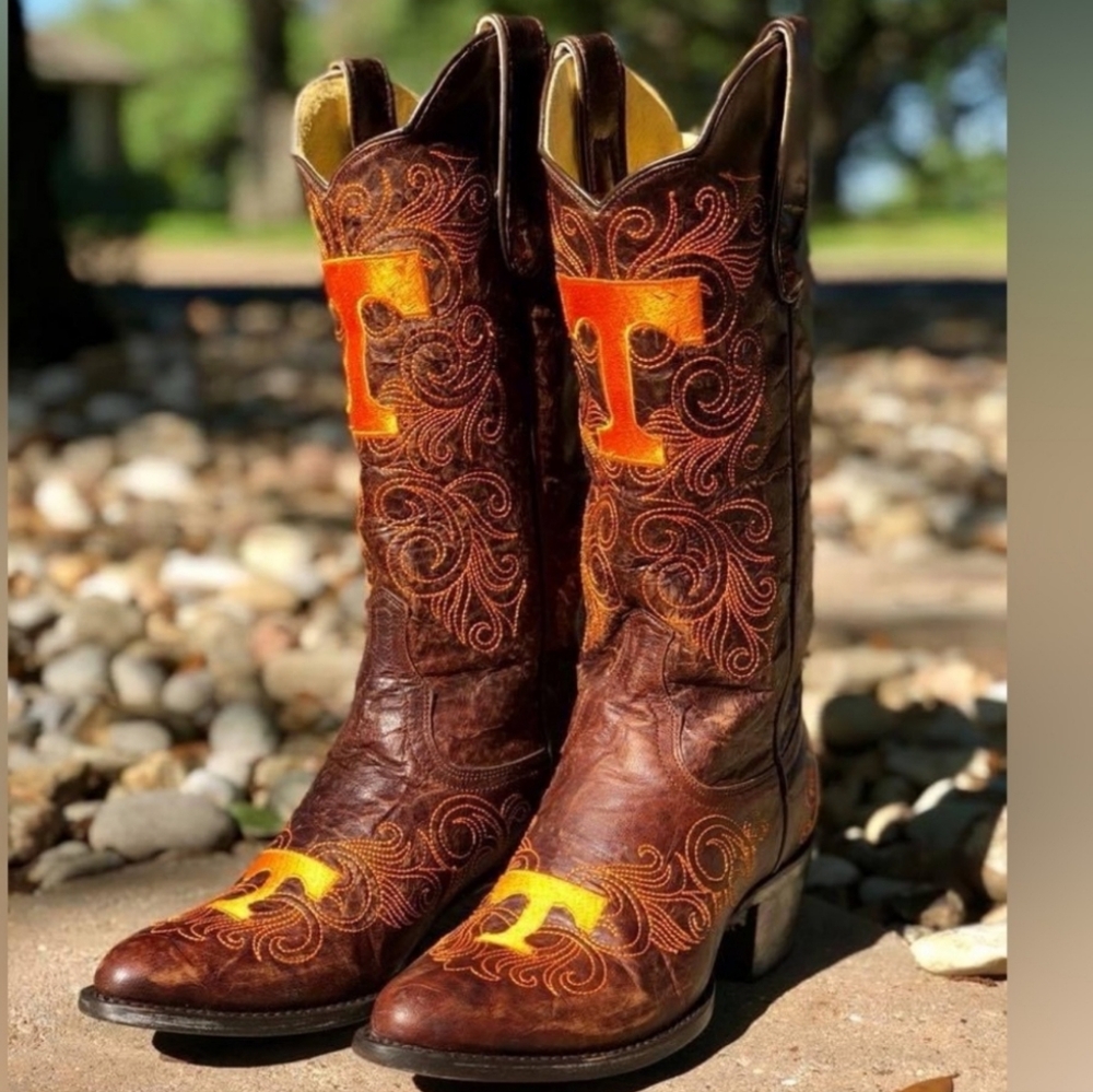 NWT Women's University Of Tennessee Vols Gameday 13" Cowboy Boots - Picture 5 of 10